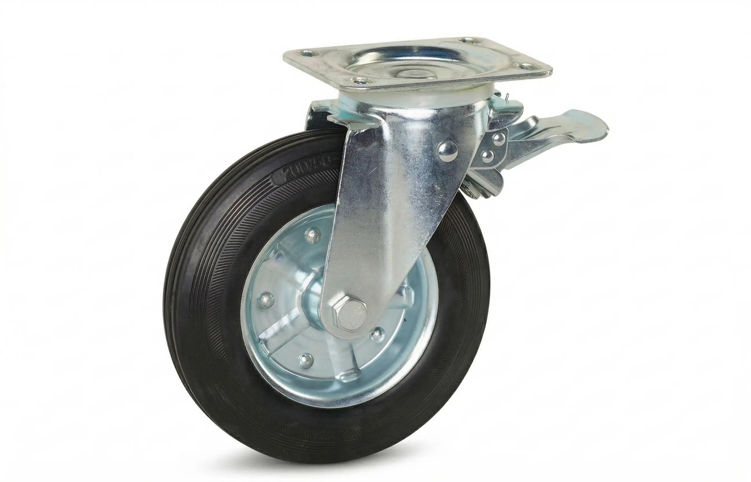 Rueda con freno para andamios en alquiler en Carcelén