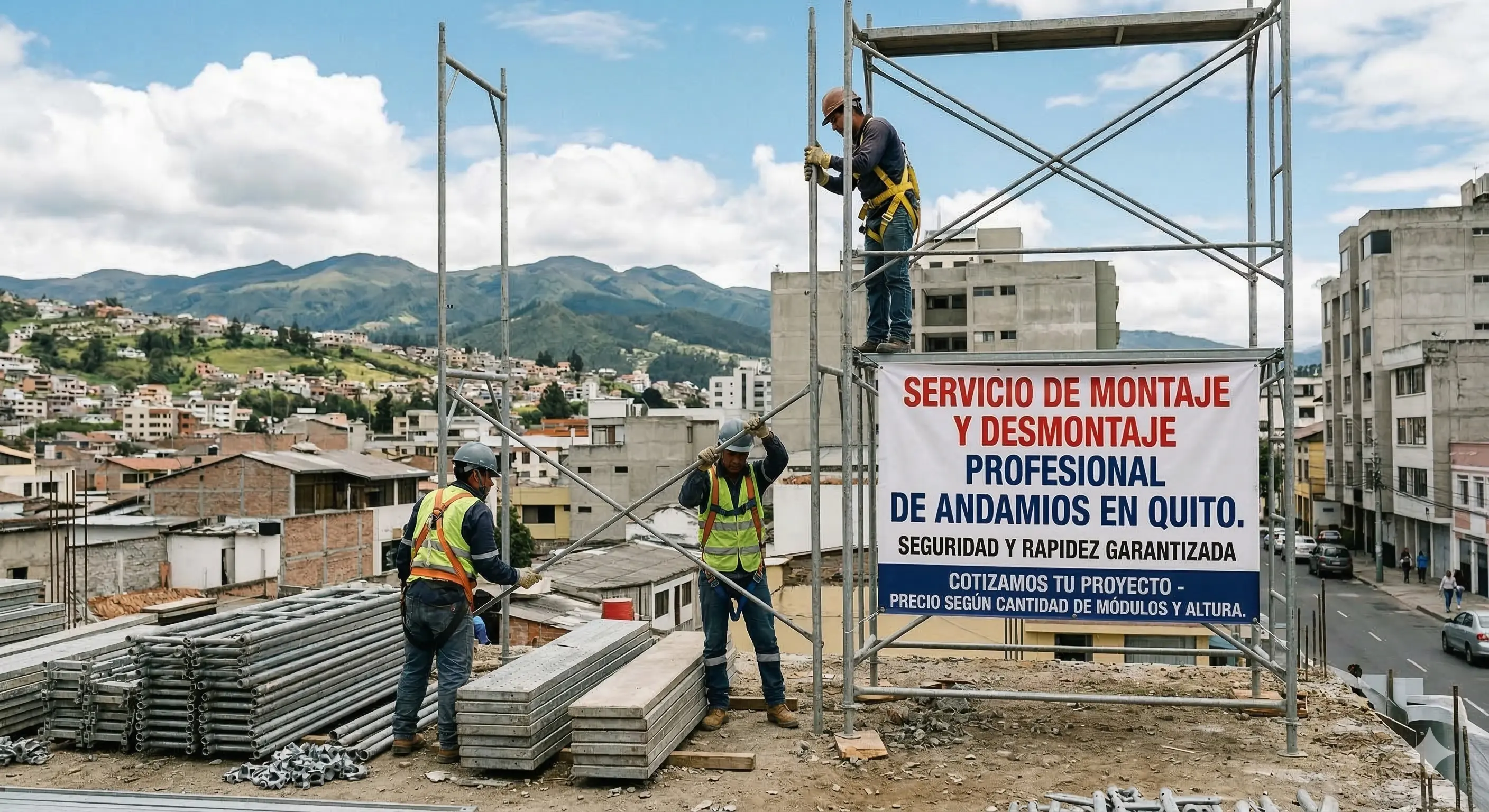 Servicio de montaje de andamios en Quito